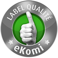 Accrédité par le sceau qualité eKomi Standard !